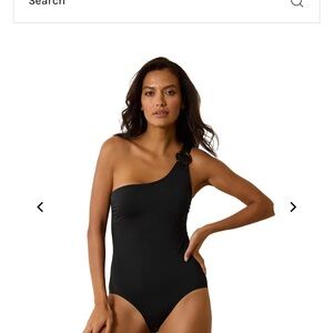 Tommy Bahama Pearl Novelty One Shoulder One Piece Swimsuit Size 6 New